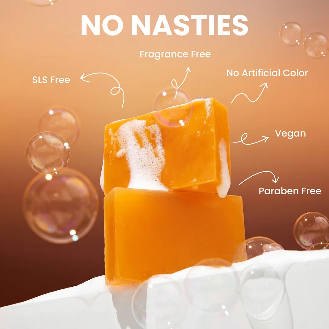 Beautyganics Kojic + Turmeric + Vitamin C Soap — no nasties callouts